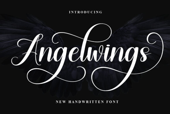 Angelwings: A Sweet Handwritten Font for Creative Projects