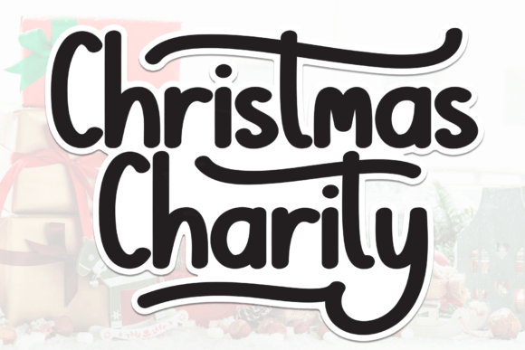 Christmas Charity: A Sweet Handwritten Font for Creative Design