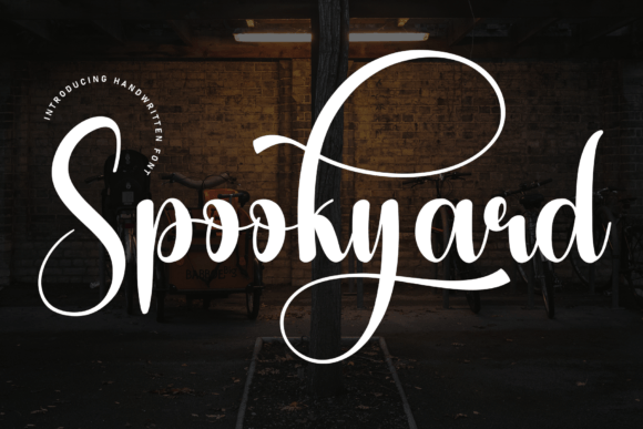 Discover Spookyard: A Handwritten Font for Friendly Designs