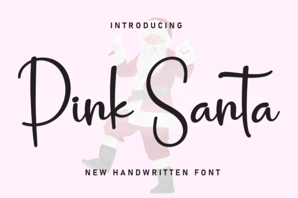 Pink Santa: A Joyful Display Font for Creative Design