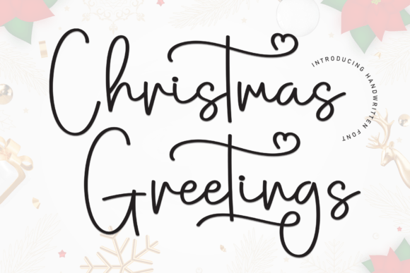 Timeless Handwritten Charm with Christmas Greetings